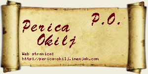 Perica Okilj vizit kartica